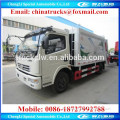 DONGFENG DLK 4x2 LHD 6CBM compressed garbage truck,5ton refuse collection trucks
